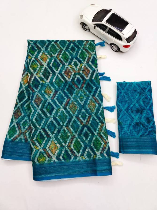 MG 200 Linen Digital Printed Daily Wear Sarees Wholesale Price In Surat